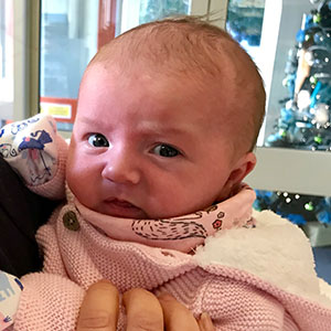 Beautiful Isabella came in to meet us