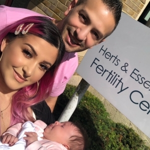 Our last embryo turned into miracle baby Ariana