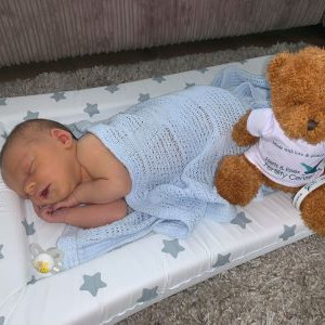 Gorgeous James is the perfect addition to his family
