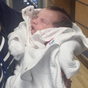 Baby Amy Ria came in for cuddles!